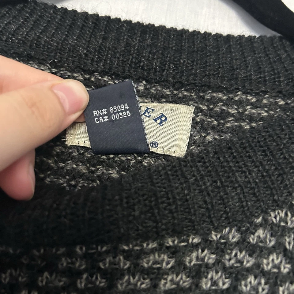 Vintage Cutter and Buck Knit Wool Sweater Oversized knit Academia Golf Preppy - Image 4 of 4