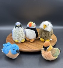 Audubon Peluche Pájaros Wild Republic 5 De Colección Cornell Peregine Águila Cedro Frailecillo