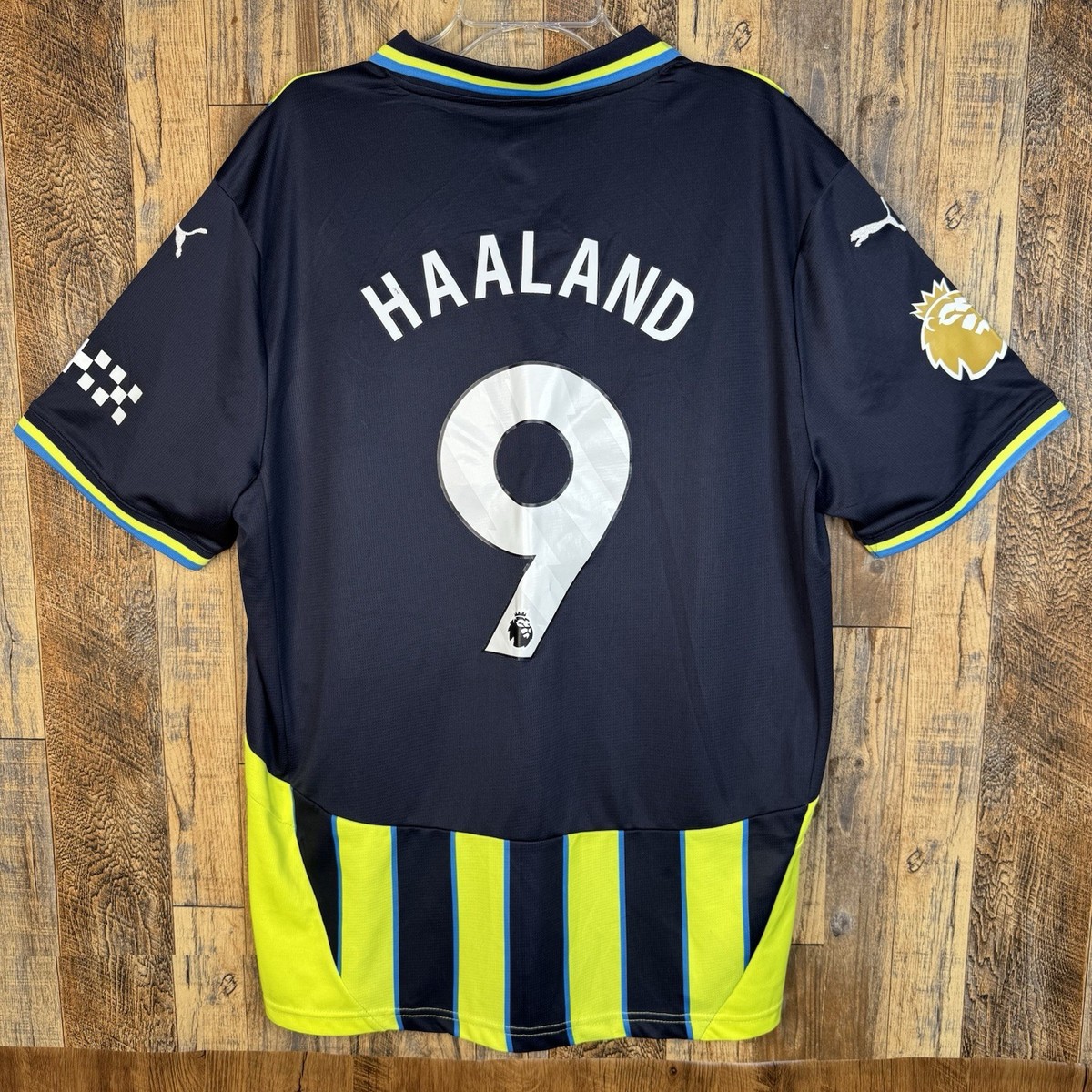 Manchester City 2024-25 Away Soccer Jersey HAALAND #9 Puma Men's