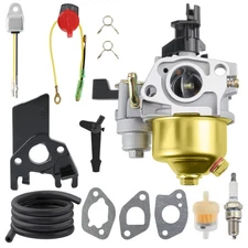New Carburetor For Champion 46530 66520 66525 Water Pump w/ Insulator Gaskets