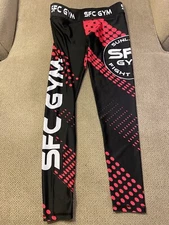 Mens Jock Sunland Fight Club MMA Wrestling Spandex Tights Compression Pants M