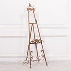 French Style Tall Gold Freestanding Metal Easel Wedding Picture Display 165cm