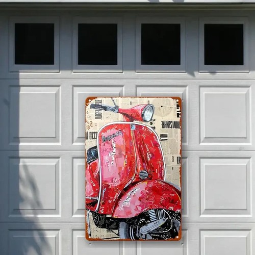 Cartello Vespa  in latta _20cm x 30cm  - Sped.Inclusa - Foto 4 di 5