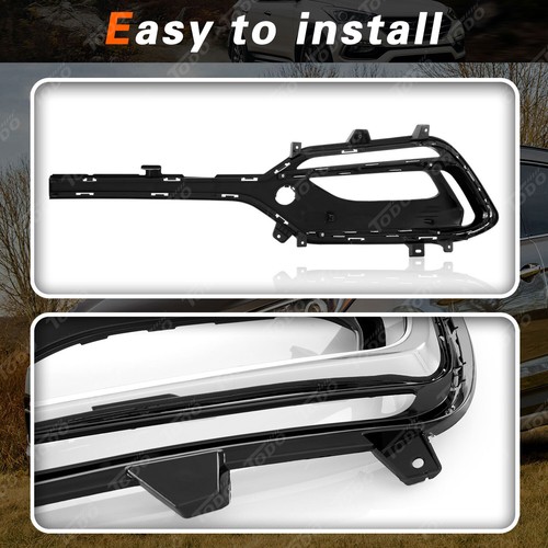 Front Fog Light Bezels Set 2pcs For 2017-2018 Hyundai Santa Fe Sport (2.0L Only) - Bild 5 von 6