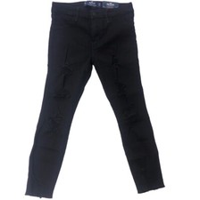 Hollister High-Rise Black Distressed Crop Jean Legging - NWT