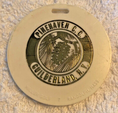VINTAGE 1960s  PINEHAVEN Country Club.BAG TAG....Small Size...  Glenn Young