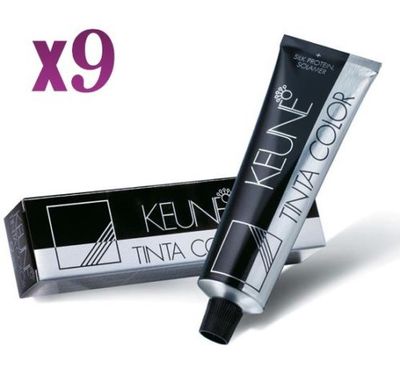 9 x Keune Tinta Color Permanent Haarfarbe (wählen Sie Ihre Farbtöne) je 60 ml Tube