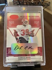 2006 Derrick Ross Leaf Certified Materials Red Signatures /250 Auto RC #171 