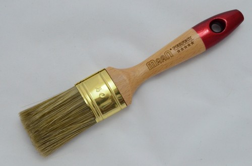 Set 4 pennelli da 60 a 30 OVALI PERFETTI LEGNO LUX pittura gesso OREL shabby chic - Foto 7 di 12