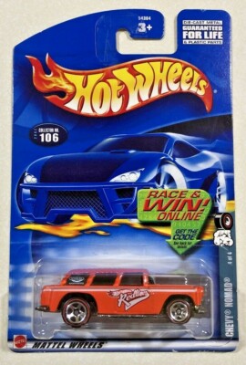 2002 HOT WHEELS ''CHEVY NOMAD'' RED LINE  35TH ANNIVERSRY # 106