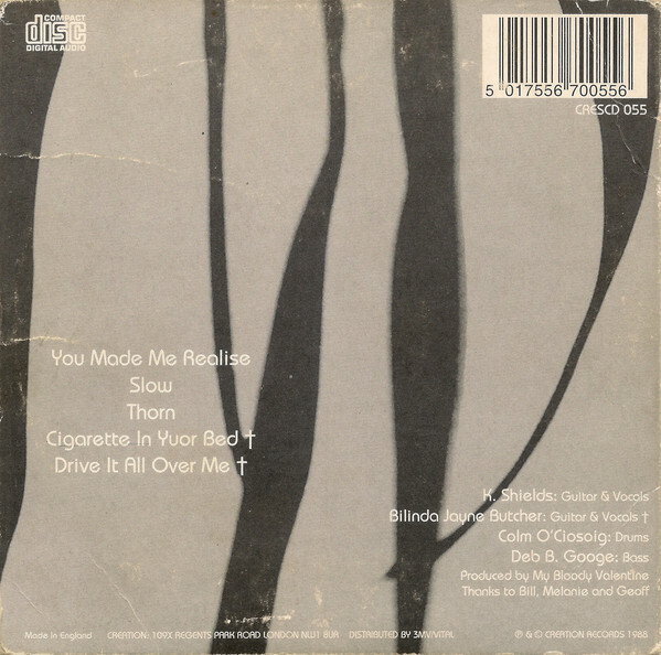 My Bloody Valentine - You Made Me Realise (CD, EP, M/Print, RP