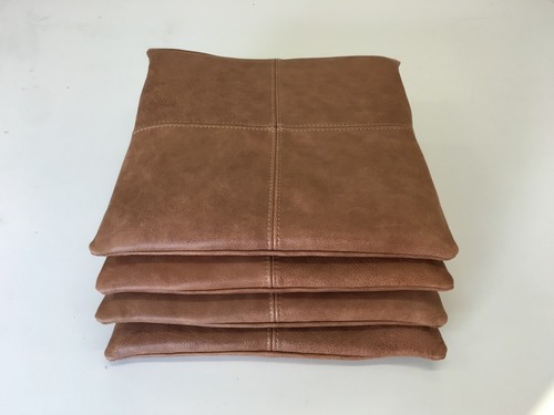 2X Cojín Silla Cojines de Vintageleder Coñac 35x35 CM | eBay