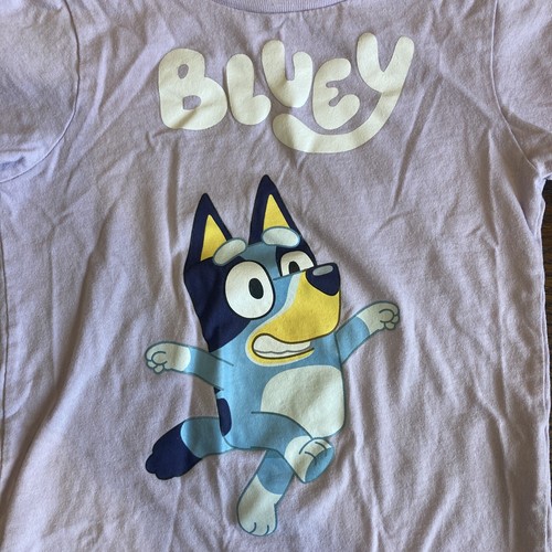 Girls Size 5 Short Sleeve Shirts Summer Spring Clothing Lot Bluey Skye Peppa Pig - Picture 15 of 18