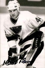 Mario Marois Signed Autographed 4x6 photo St. Louis Blues