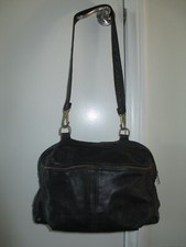 Vintage!!! Blk 100%leather Travel Satchel-usa Made By Victoria Leather- Med Size