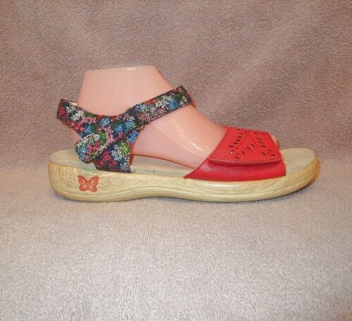 Alegria Jesa Botanicool Sandals Size 11 42 Leather Ankle Strap Arch Comfort Cush - Picture 2 of 11