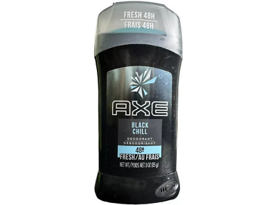 *RARE* 3X Axe Black Chill Deodorant Fresh 48 Hour Protection, NEW, *RARE*