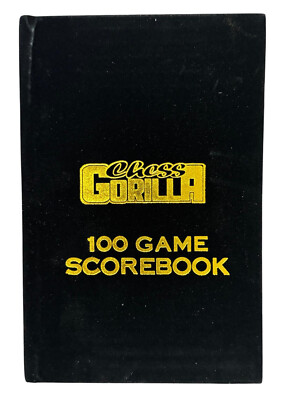 Black Velour Hardcover Chess Scorebook by Chess Gorilla