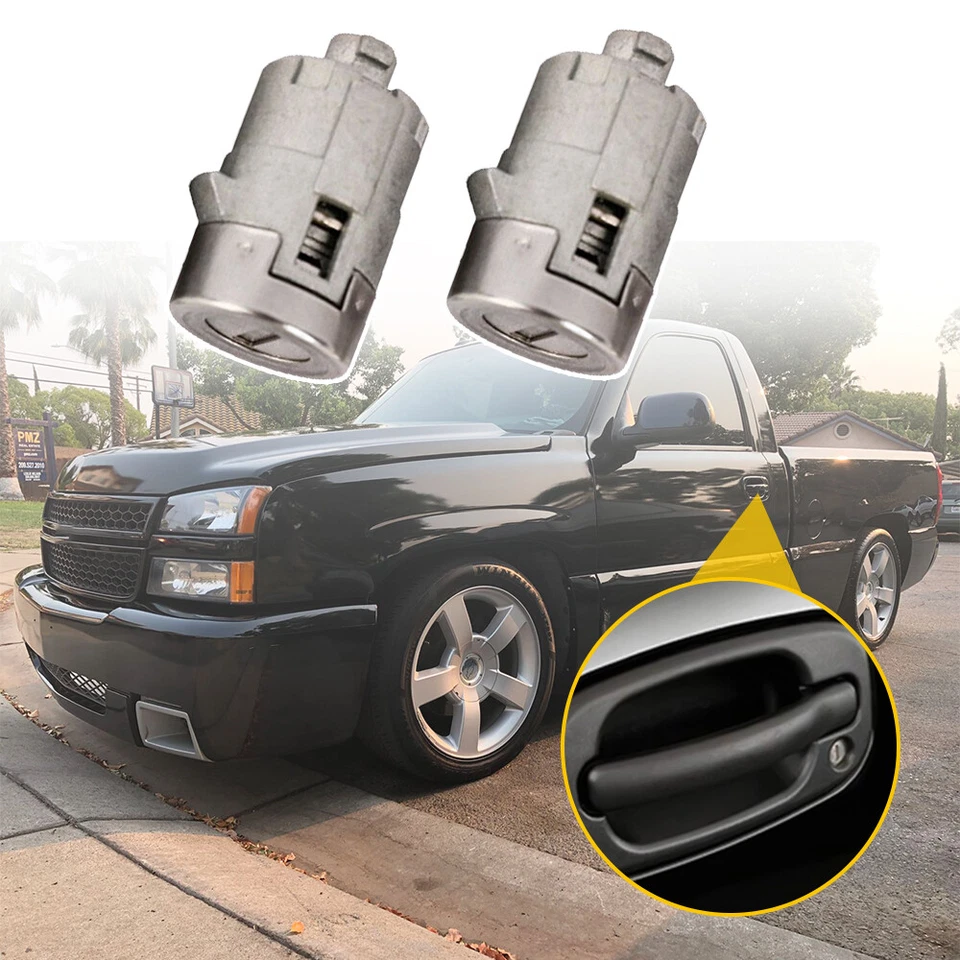 Interruptor de puerta cerradura de cilindro con 2 llaves para Chevrolet Impala/Monte Carlo 2000-2005 Foto 3 de 4