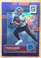 2022 Donruss Optic - Tyler Allgeier - Rated Rookie - Purple Prizm SSP /50