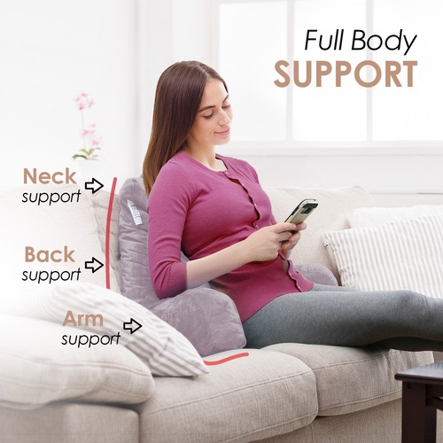 Bed Rest Reading Pillow for Kids & Teens Memory Foam TV Pillow With Arms Support - Picture 107 of 144