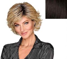 Hairdo Flipped Back Shag Styled Wig - Dark Brown a673890 --