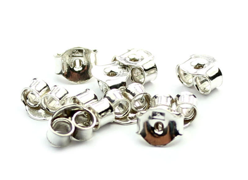 10 Terminali A Tubo Per Collane In Argento, Altezza 11 Mm, Ottone Placcato Argento, Foro 4 Mm, Per Gioielli Fai Da Te, Bigiotteria