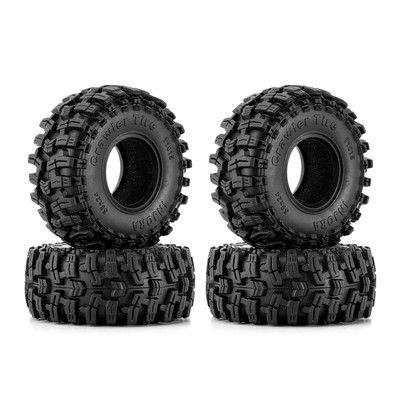 1.0 Tires - 58 * 24mm Swamp Stomper S5 Tires for SCX24 AX24 TRX4M FCX24 1/24 ...