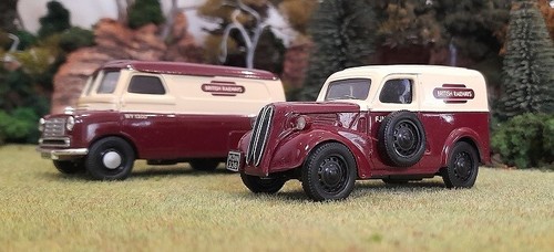* 1/43 * Corgi Commercials * Ford Popular + Bedford Van * Set * British Railways - Picture 2 of 12