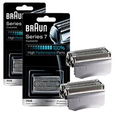 2Pack Braun 70S Series 7 Shaving Replacement Head Foil Cassette Electric Shavers