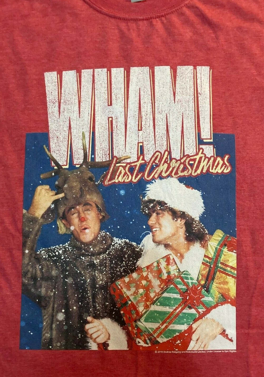 wham last christmas t shirt tesco
