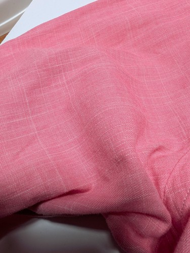 Eton Shirt, Long Sleeve, Mens, Slim, 16.5, 42, Pink with white lines, preowned - Picture 18 of 18