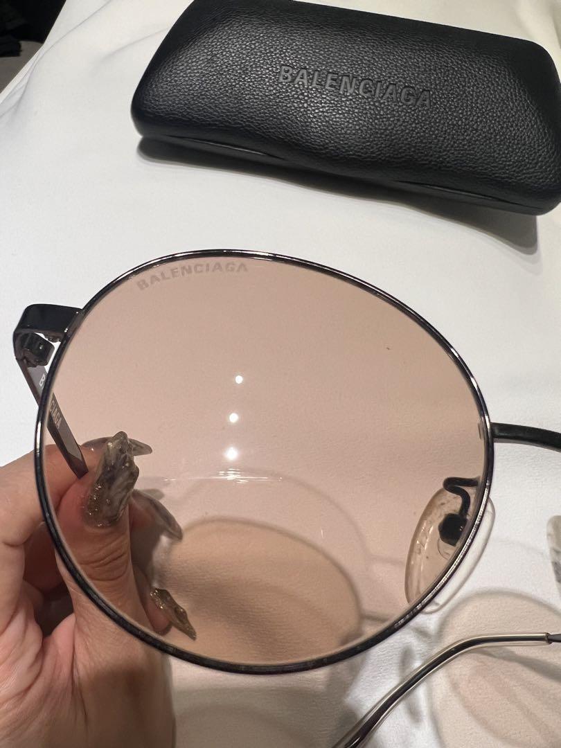BALENCIAGA BB0009SK 002 SUNGLASSES 54 20-140 BROWN SILVER BALENCIAGA BB0009SK 002 SUNGLASSES 54 20-140 BROWN SILVER