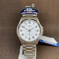 Casio MTP-1183A-7B Enticer Serie Analog WeißEs Zifferblatt Edelstahl Herrenuhr