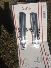 HARLEY TOURING POLISHED FRONT FORKS,LOWER LEGS 2014-2022 FLH MODELS NO EXCHANGE