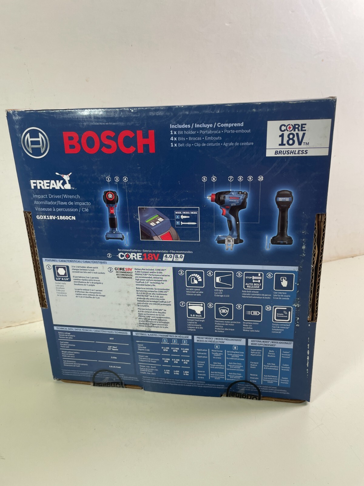 Bosch Freak 18V Impact Driver 1/4