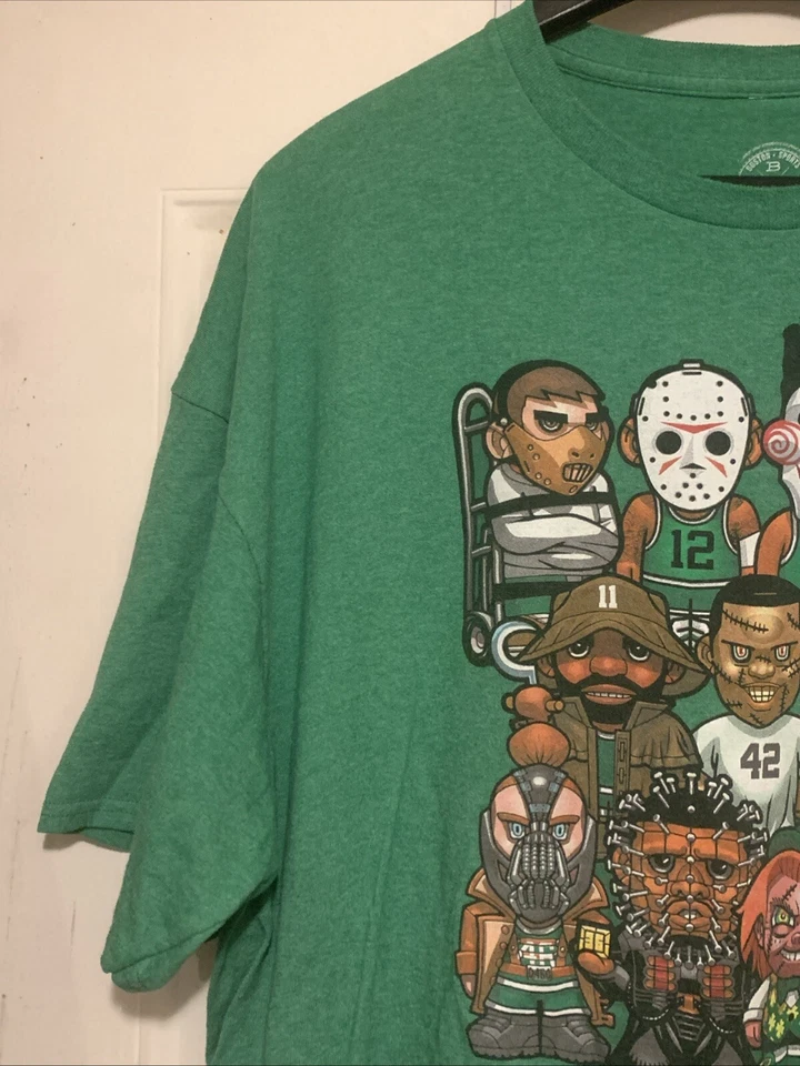 Boston Sports Apparel Celtics Camiseta 3XL XXXL Pesadilla Calzada St Camiseta Gráfica Foto 3 de 4