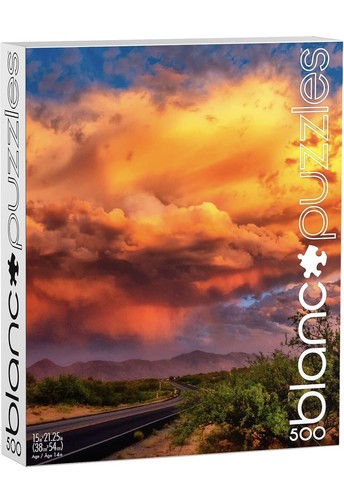 Buffalo Games - Premium Blanc Series "Desert Clouds, Arizona" 500 Piece Puzzle - Picture 1 of 5