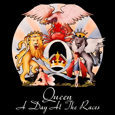 QUEEN A Day at the Races BANNER 2x2 Ft Fabric Poster Tapestry Flag