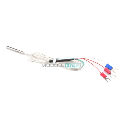 PT100 1m 2m Probe Type Shielded Braide Wire Thermocouple Temperature Sensor - Picture 7 of 22
