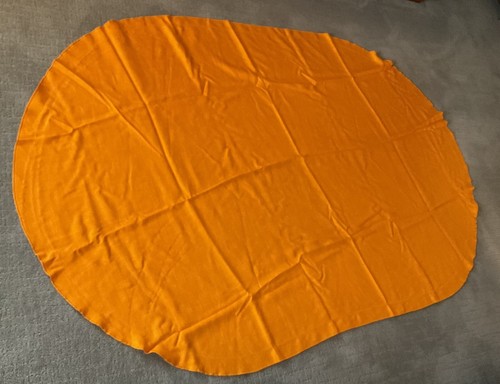 Vintage - 1970’s - Tablecloth Oval 80” X 53” Orange