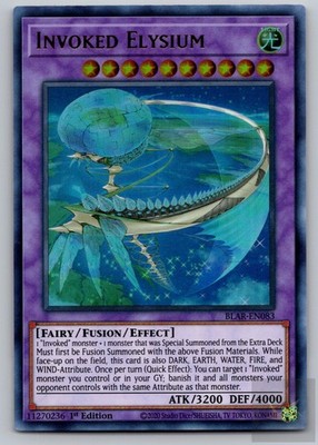 Invoked Elysium BLAR-EN083 Ultra Rare Battles of Legend: Armageddon Yu-Gi-Oh NM
