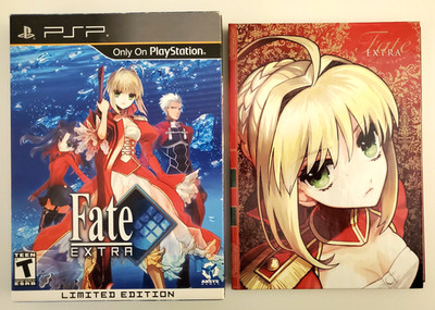 Fate Extra Limited Edition Sony PSP Box Art Book OST CD Soundtrack NO GAME