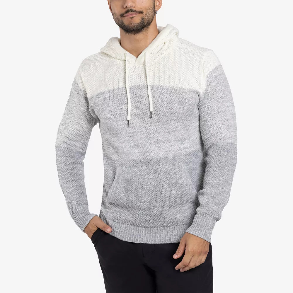 X RAY Men's Fashion Hoodies Pullover Sweater in OATMEAL WHITE Size Medium