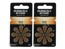 Duracell Hearing Aid Batteries Size 312 - 1.45 V Zinc Activair - 2 packs 16 ct