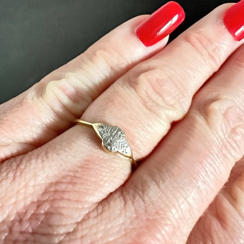 Diamant Ring 18kt Gold Platin Fassung 18K 750 gepunzt UK Größe L - Bild 20 von 24