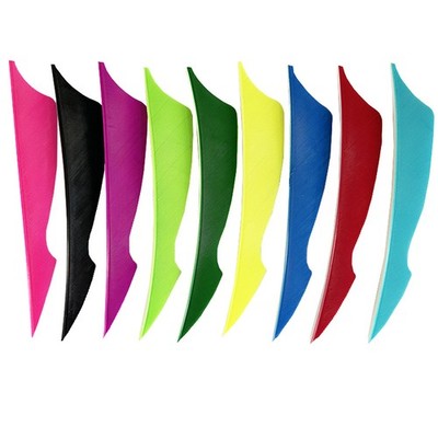 50X 4'' Arrow Feather Natural Fletching Fletches Arrow Shaft DIY Archery Hunting