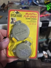 Butler Creek MFS1613 Dual Scope Cover 1.660" 42.2mm-43.2mm 1.530" Silver