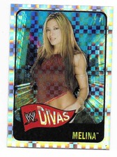 MELINA 2006 Topps Chrome Heritage WWE DIVA X-FRACTOR #70