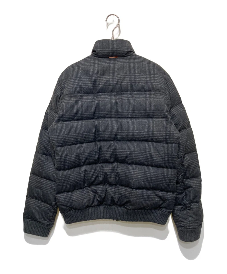 HUGO BOSS Check Down Jacket Size: 46 Gray Men 6023494 - Image 2 of 4